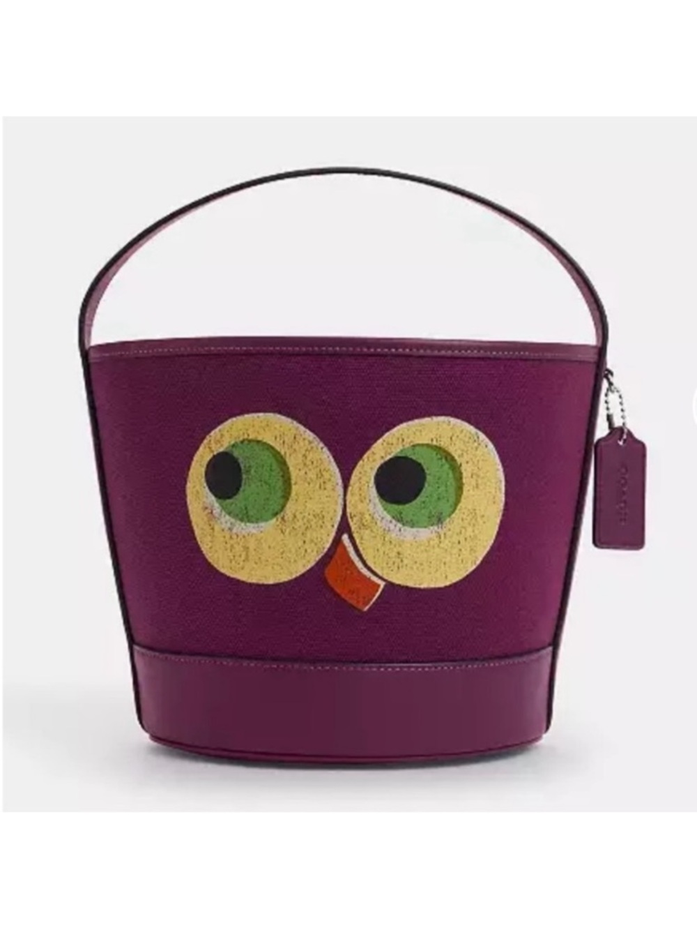 Coach Trick Or Treat Bucket With Halloween Owl In Regenerative Cotton